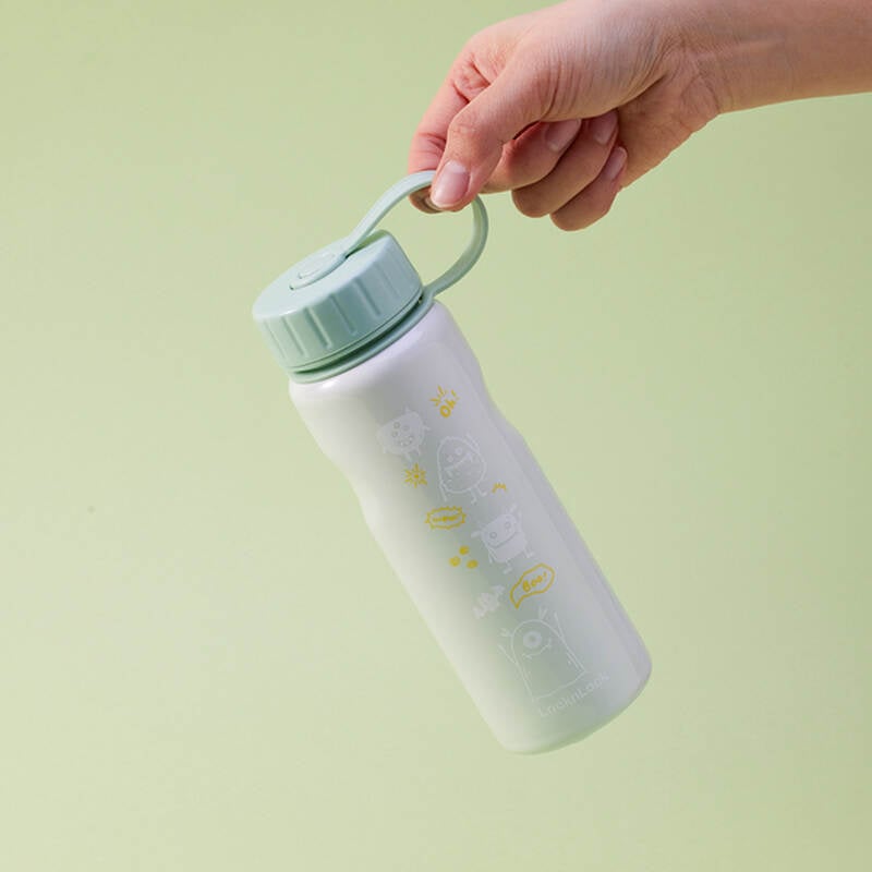 Bình Nước LocknLock 500ml Đổi Màu Theo Nhiệt Độ, Thép Không Gỉ 2 màu (Tím, Mint) LHC7005 image number null
